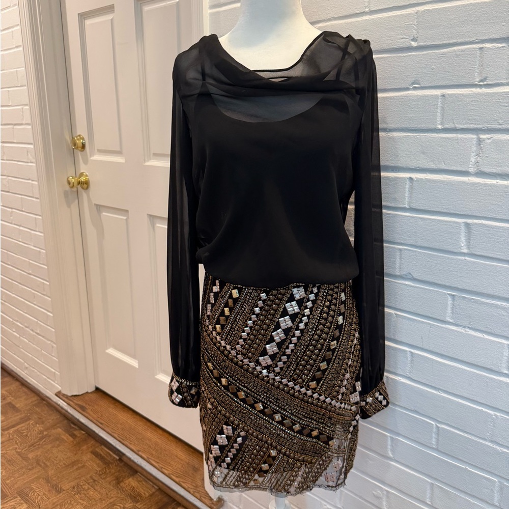Aiden Mattox beaded cocktail dress